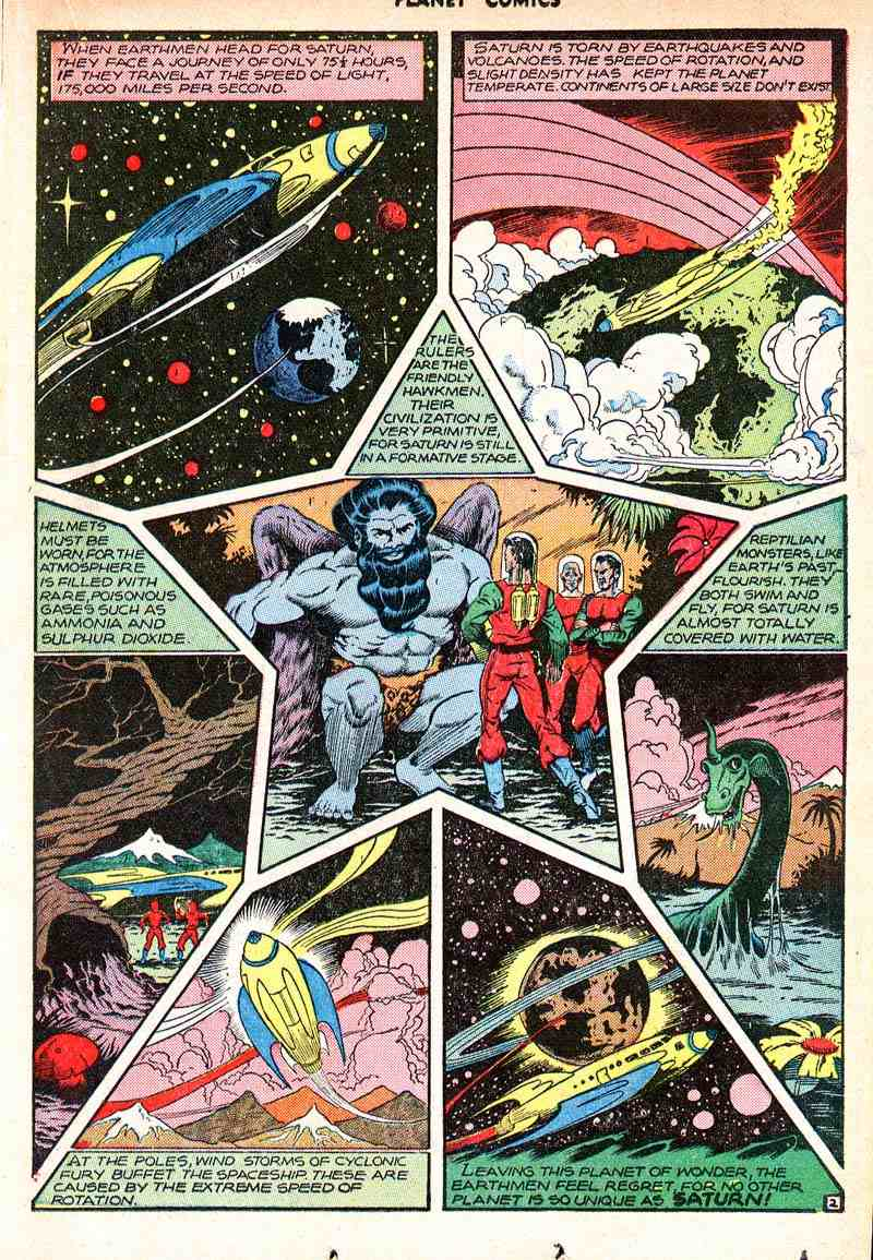 Illustration for article titled The planets of the Solar System, according to crazed pulp comics of the 1940s